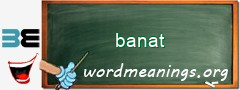 WordMeaning blackboard for banat